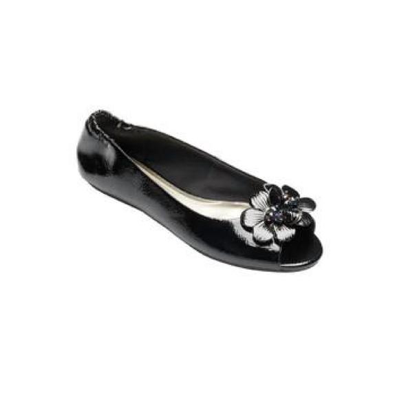 NEW LINDSAY PHILLIPS kate peep toe in black patent - Picture 1 of 2